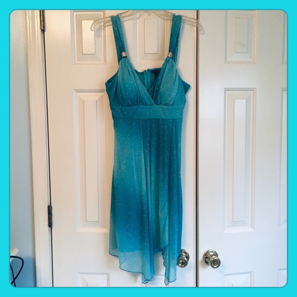 Sparkly Blue Friends Clothing Dress